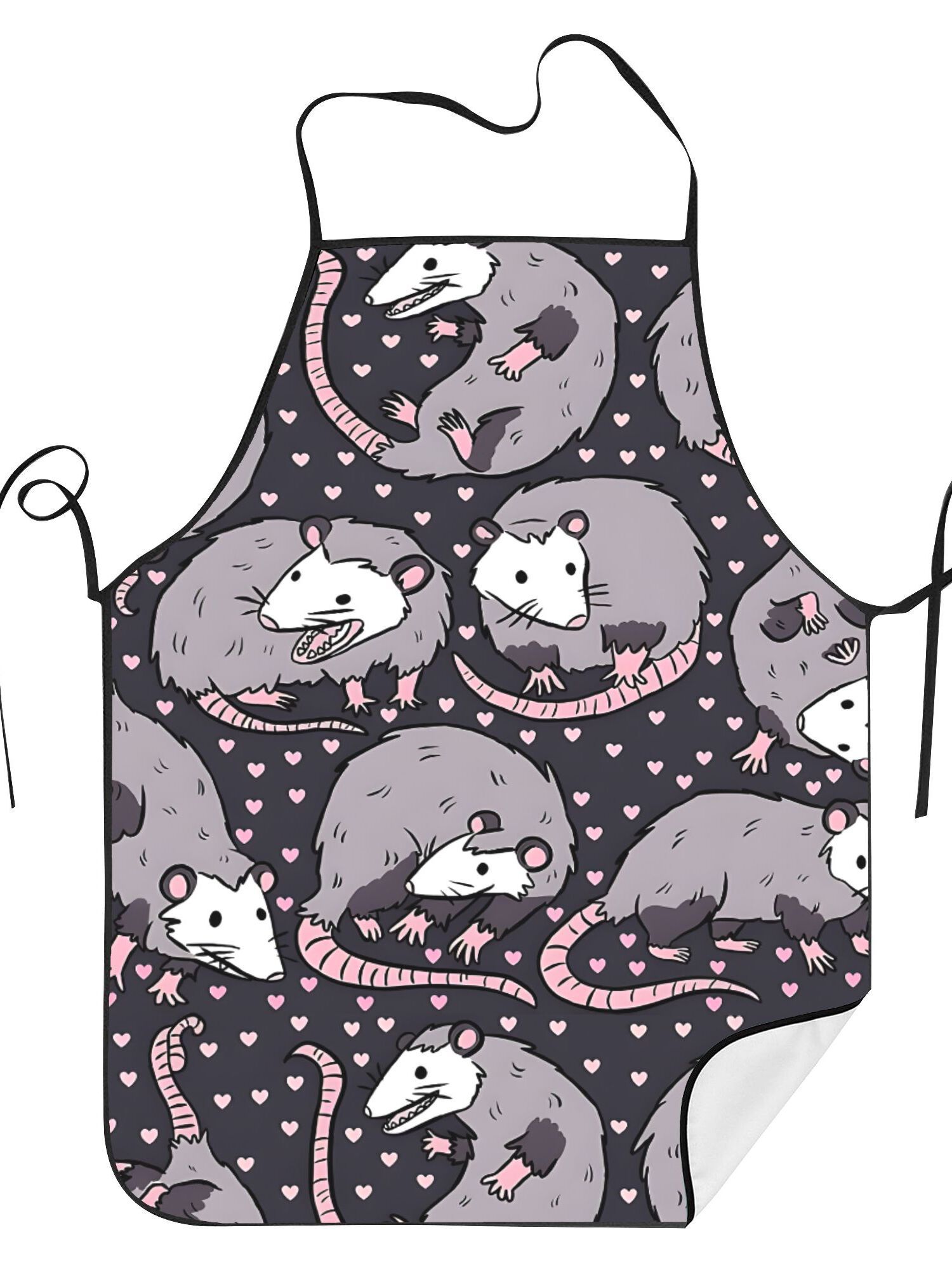 Kitchen Baking Background - Tablier à motif d'opossum mignon, fond
