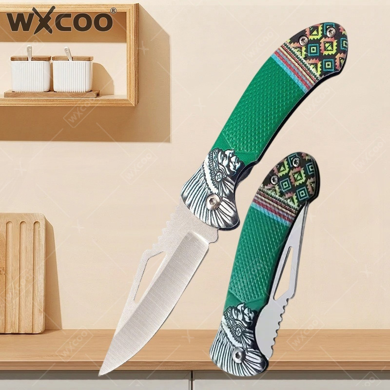 Kitchen Q - Couteau pliant WXCOO en acier inoxydable,