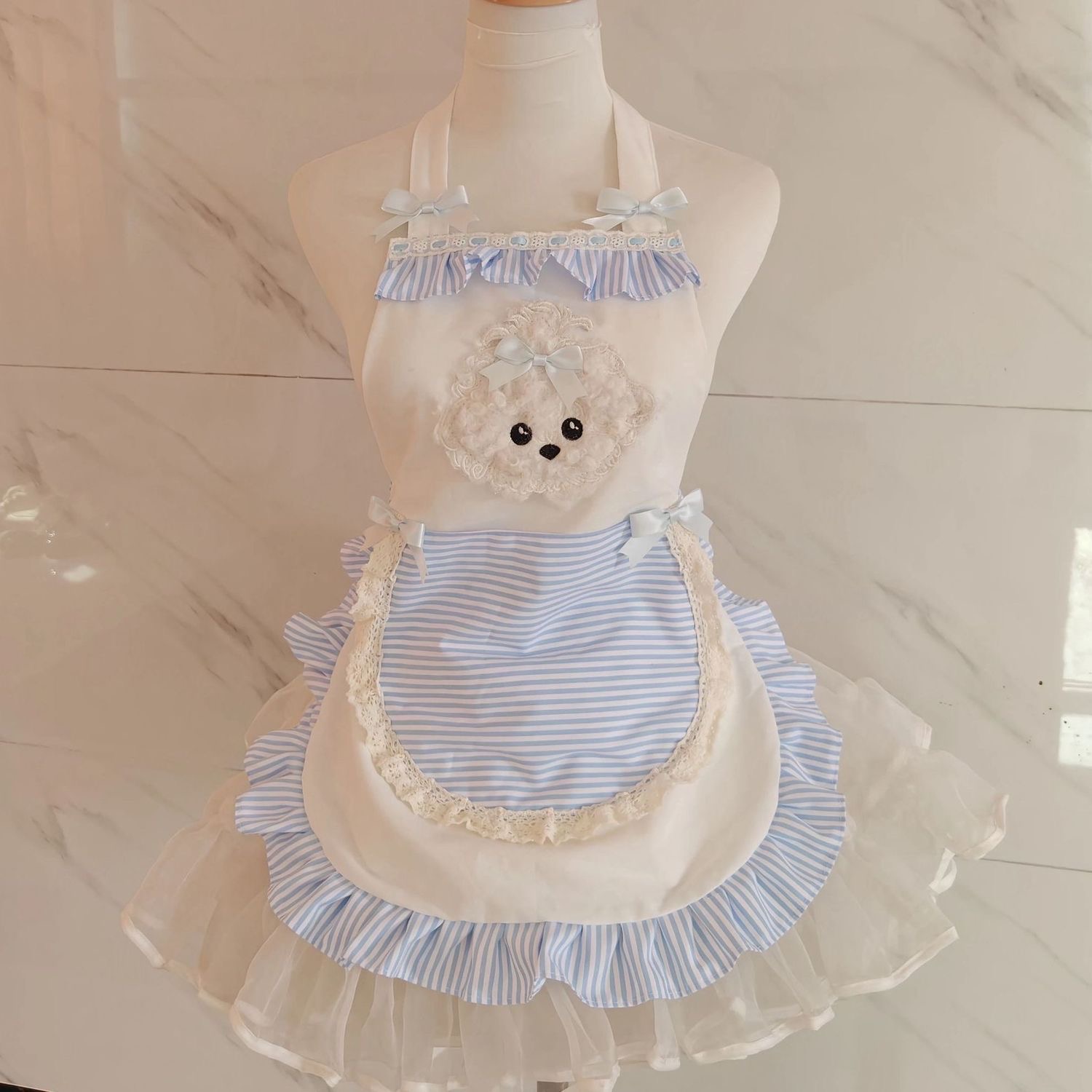 Kitchen Baking Must Haves - Tablier rayé mignon Style princesse, 1