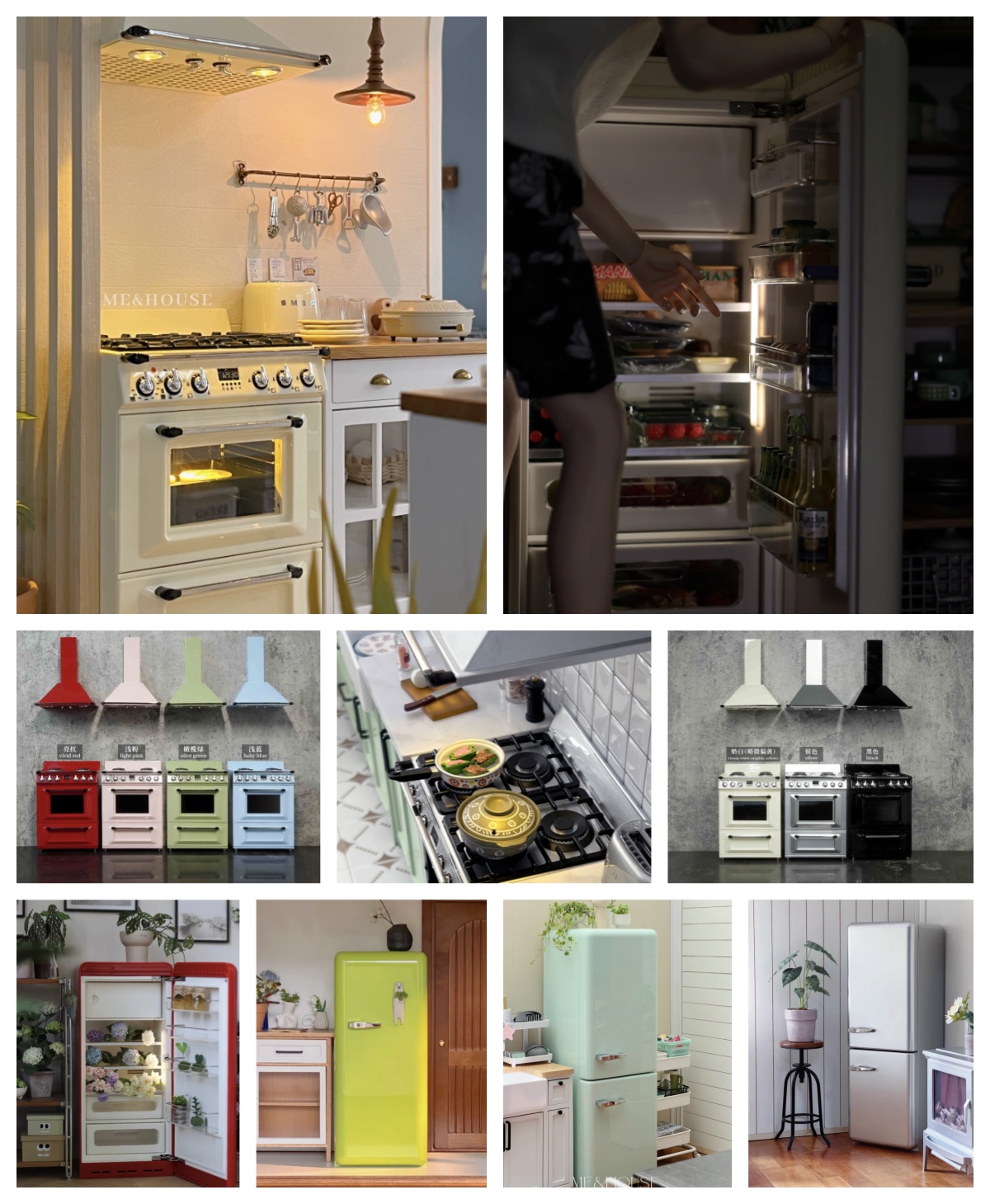 Kitchen Q - Meubles de cuisine miniatures modernes, Mini