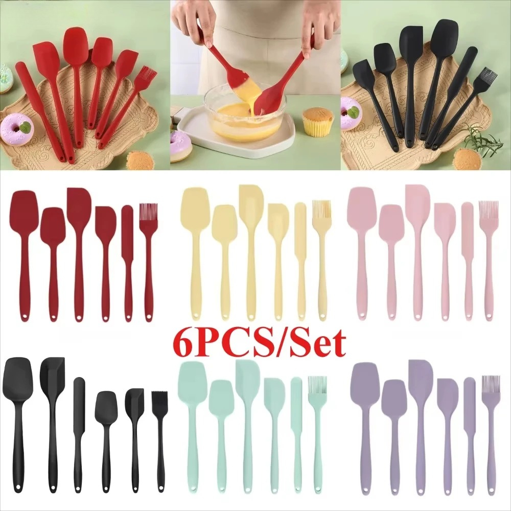 Baking Kitchen Set Up - Ensemble de 6 spatules en silicone