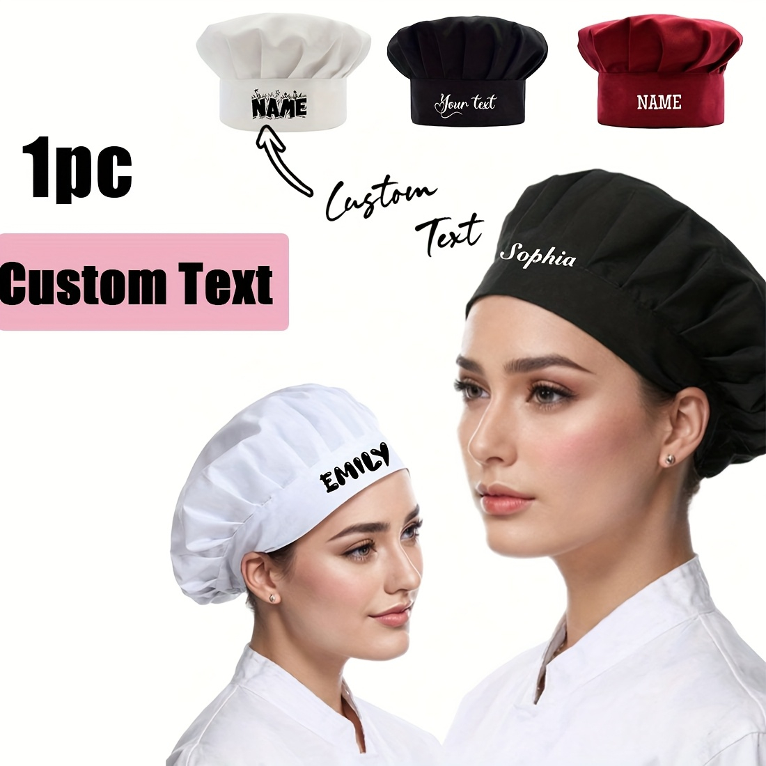 Kitchen Bakery - Chapeau de chef personnalisé, chapeau anti-poussière,