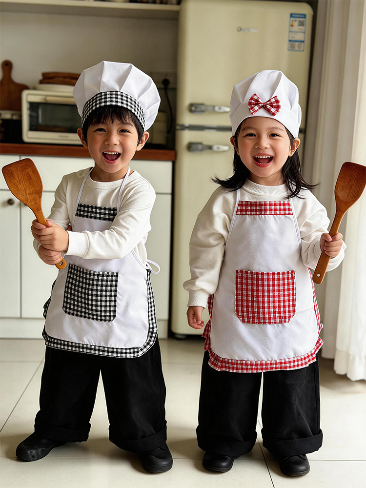 Baking Kitchen Set Up - Ensemble 2 pièces tablier et chapeau