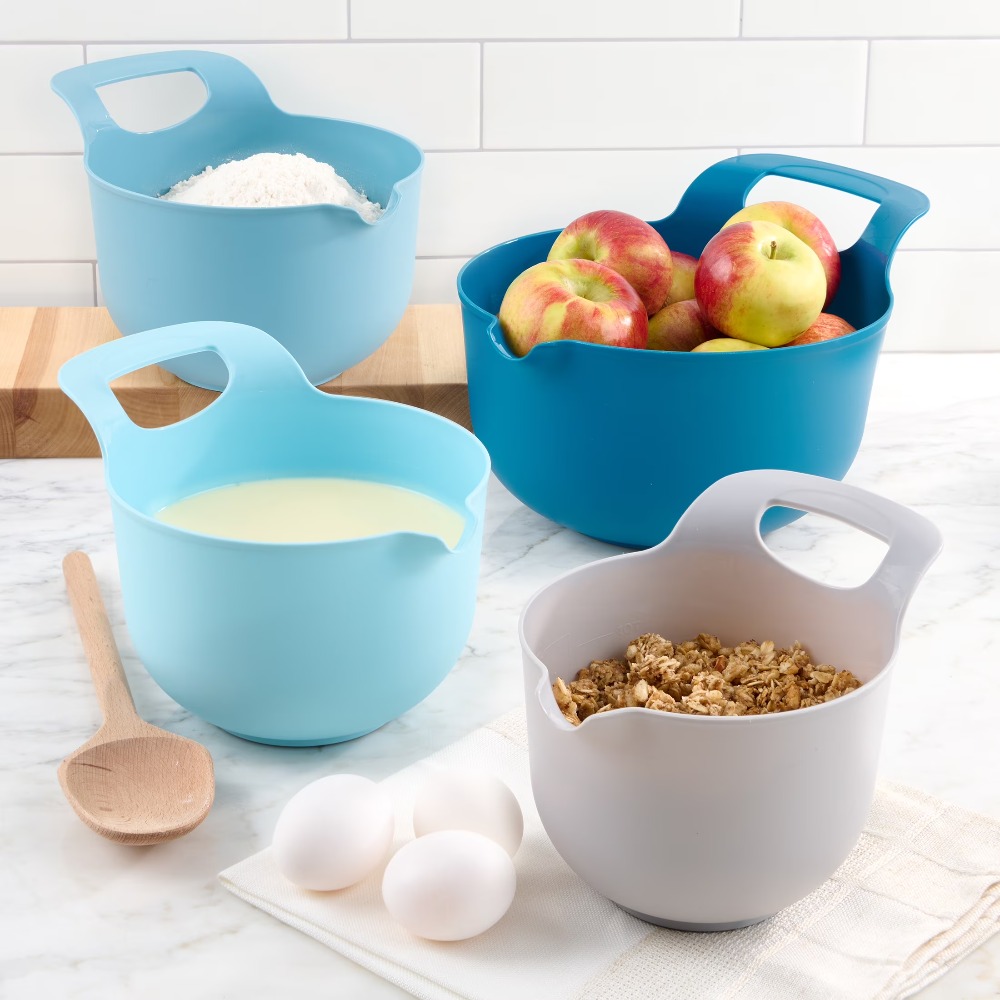 Baking Kitchen Set - Ensemble de 4 bols mélangeurs en