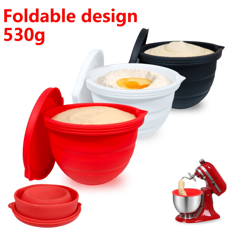 Baking Kitchen Set Up - Revêtement de bol pliable en silicone