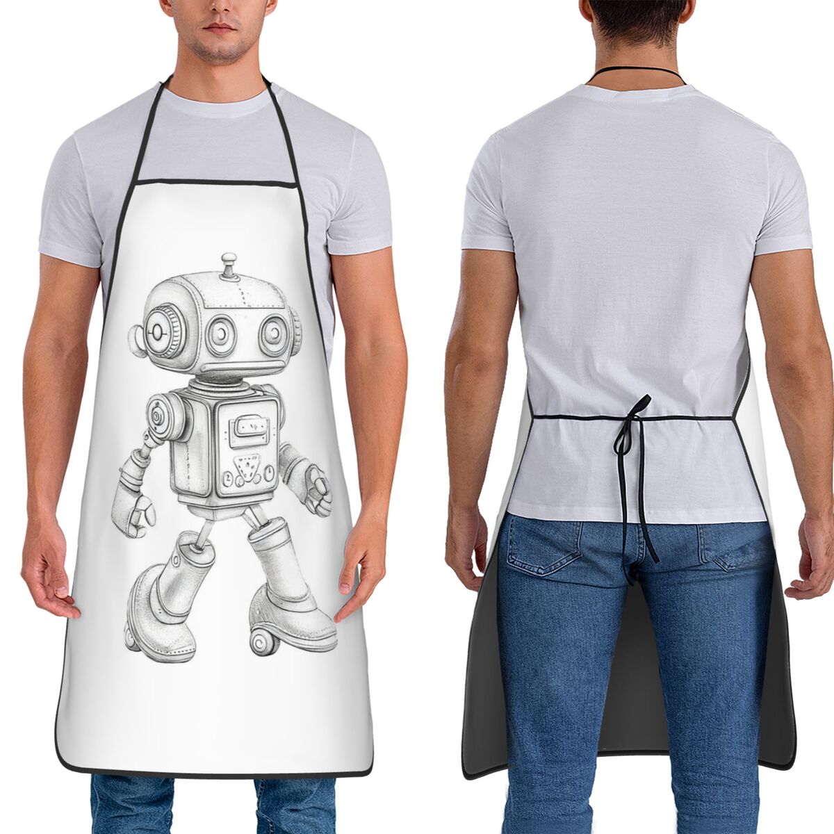 Kitchen Robot Baking - Tablier de cuisine rétro avec motif