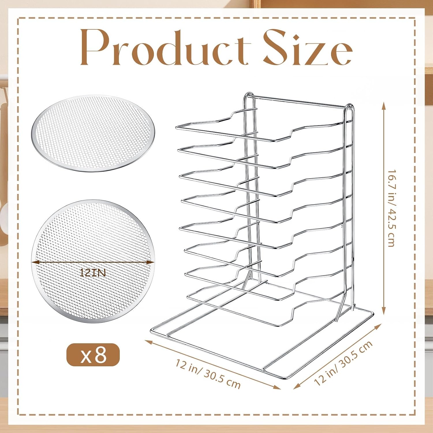 Étagère à pizza à 8 niveaux av - Kitchen Baking Pan avis et prix