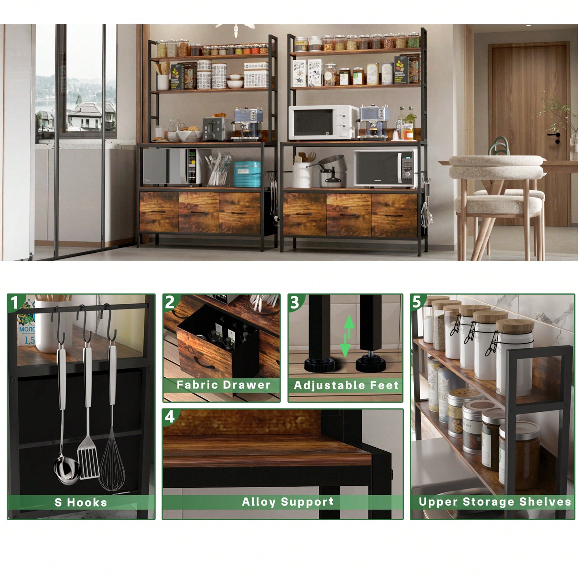 Étagère de cuisine pour boulan - Kitchen Baker avis et prix