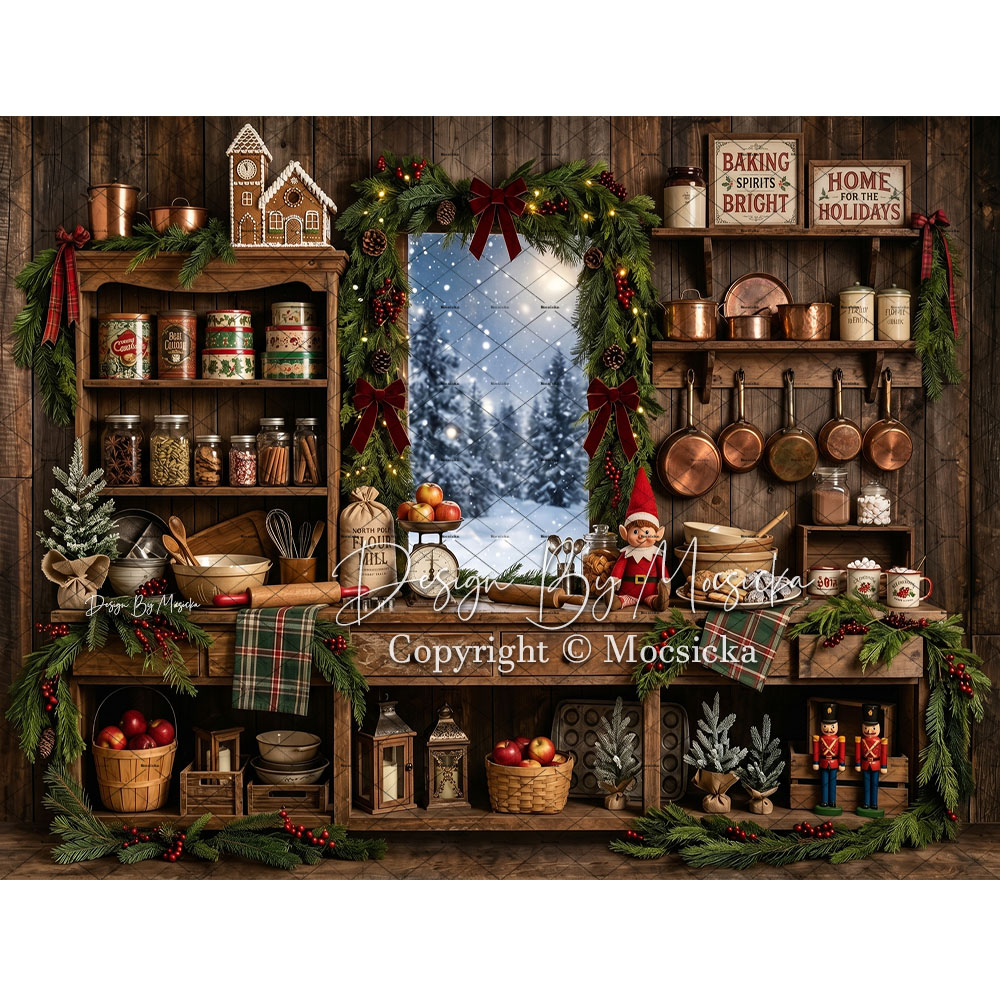 Mocsicka Toile de fond de phot - Kitchen Baking Background avis et prix