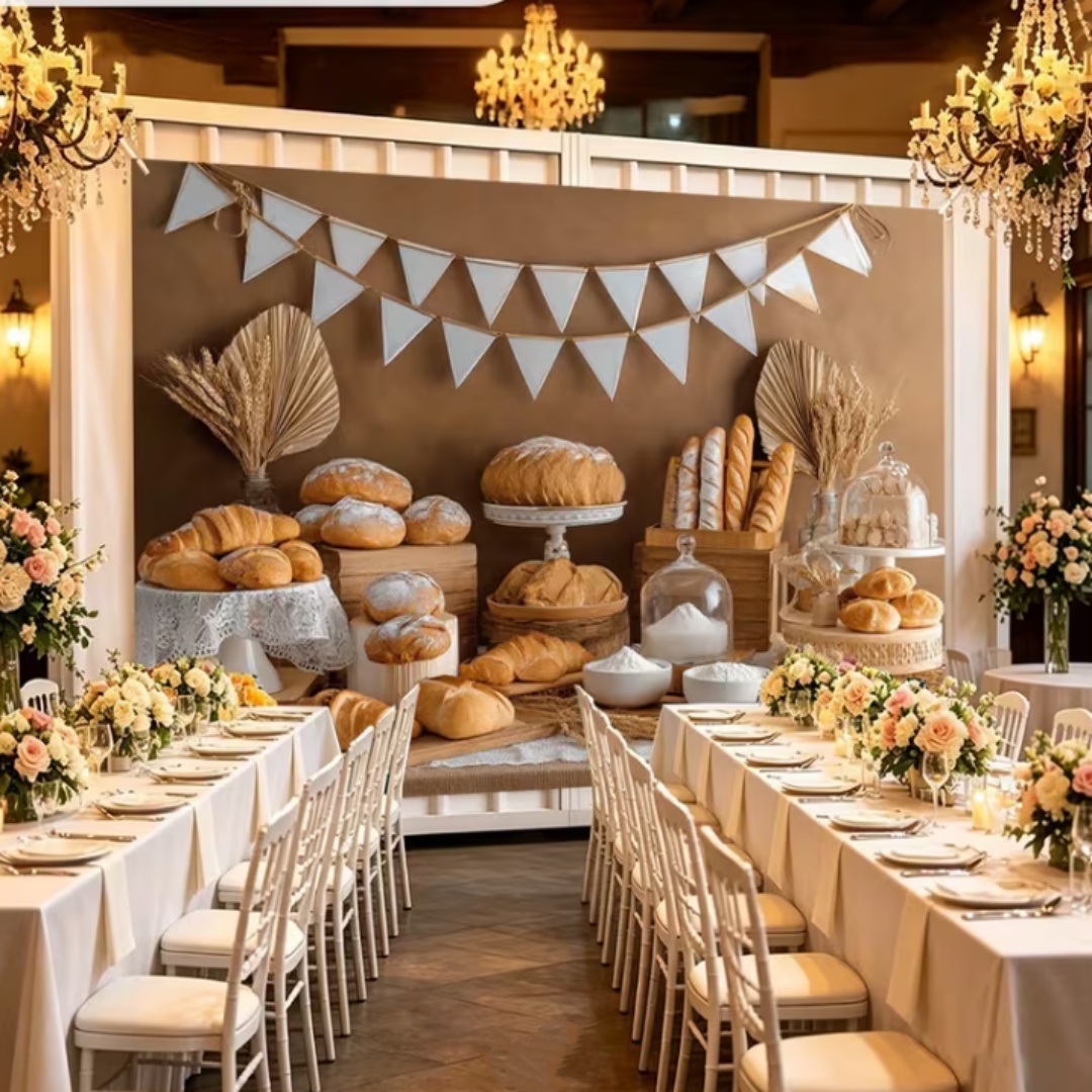 Bannière de décoration de fête - Kitchen Baking Background avis et prix
