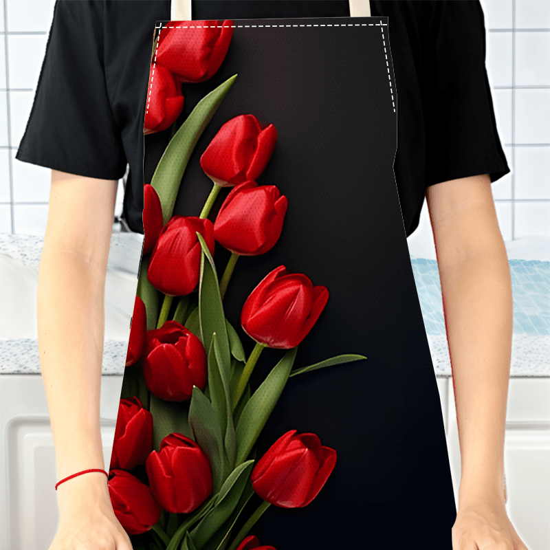 1 tablier en lin rouge avec mo - Kitchen Baking Background avis et prix