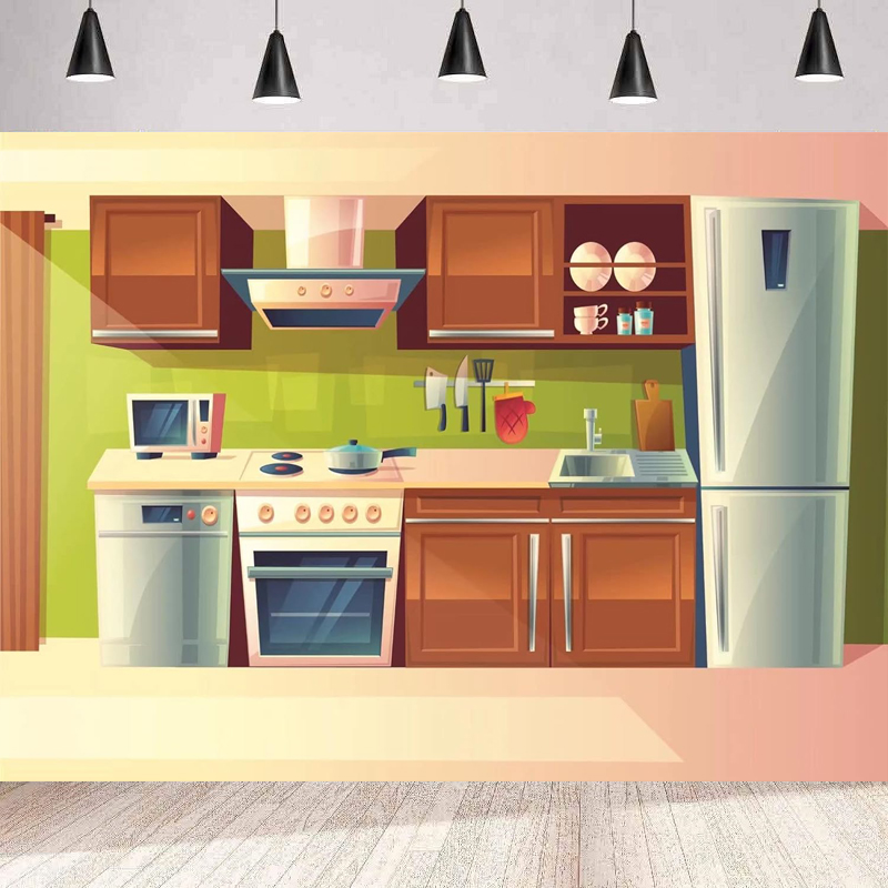 Photographie toile de fond des - Kitchen Baking Background avis et prix