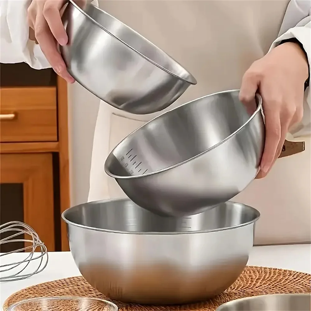 Ensemble de 3 bols en acier in - Kitchen Baking Essentials avis et prix