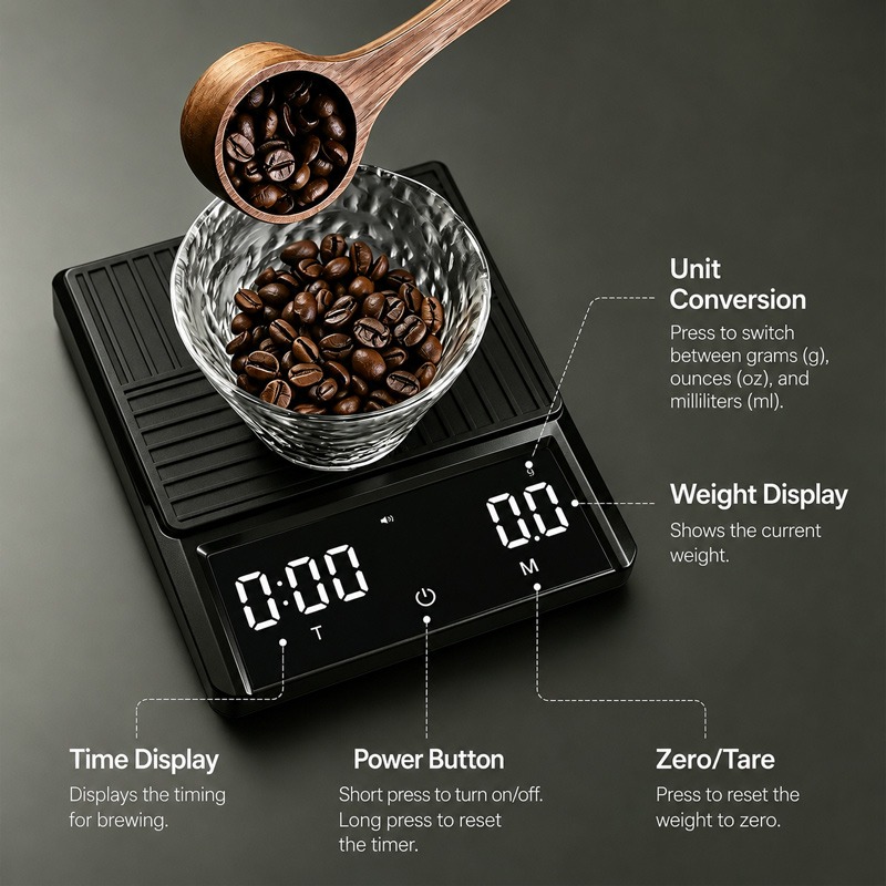 Balance à café professionnelle - Kitchen Scale Precise avis et prix