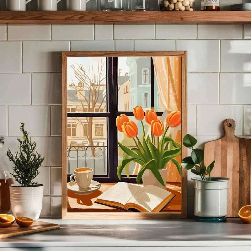 Affiche d'art sur toile, impre - Kitchen Bakery avis et prix