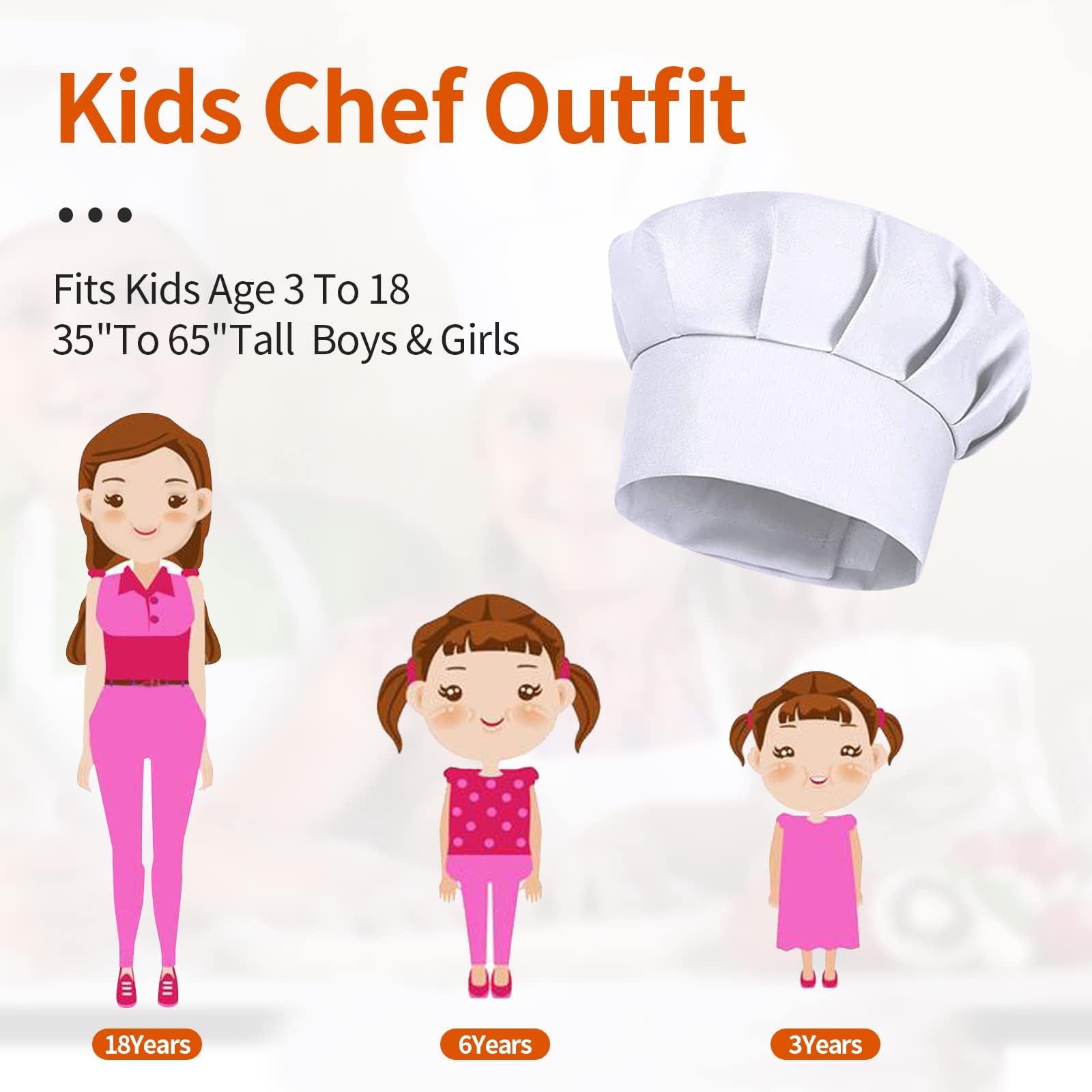 Lot de 4 chapeaux de chef blan - Kitchen Baker avis et prix